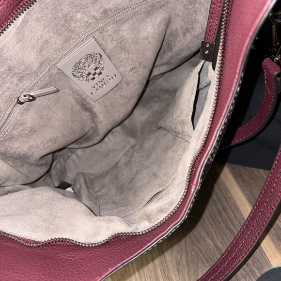 Vince Camuto Burgundy Snake Print Shoulder Bag - Picture 3 of 12